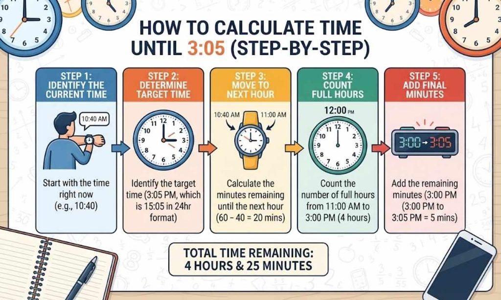 how-to-calculate-how-long-time-until-3:05-step-by-step